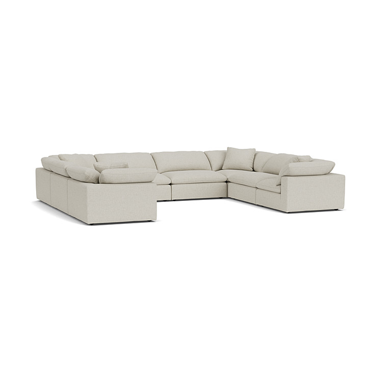 Oversized store white sectional